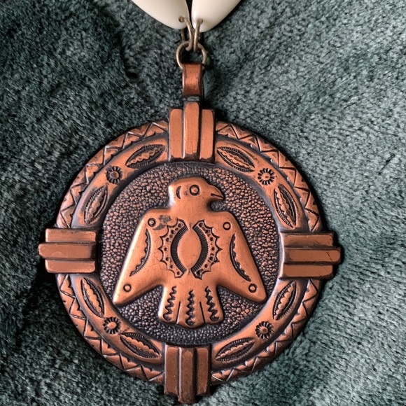Vintage thunderbird copper necklace one of a kind - Picture 4 of 12
